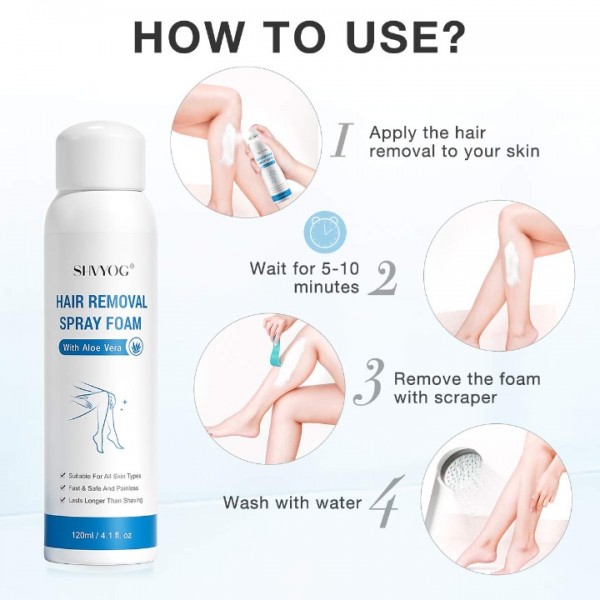SHVYOG Hair Removal Spray, Hair Removal Cream,for Men And Women Body Hair Remover