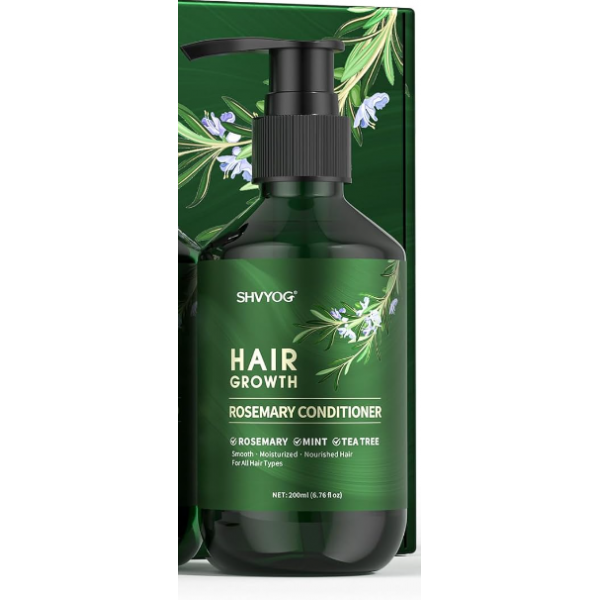 SHVYOG Rosemary Conditioner with Mint Biotin Cleanse Moisturize Hair and Keep Scalp Health 200ml