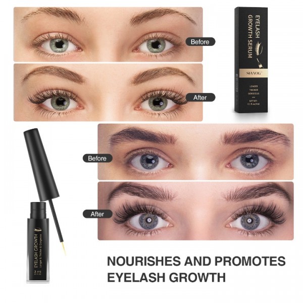 SHVYOG Eyelash Growth Serum,Eyelash and Eyebrow Enhancer to Grow Longer Fuller Thicker Lashes & Brows